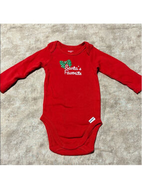 Gerber Vibrant Red Baby Onesie